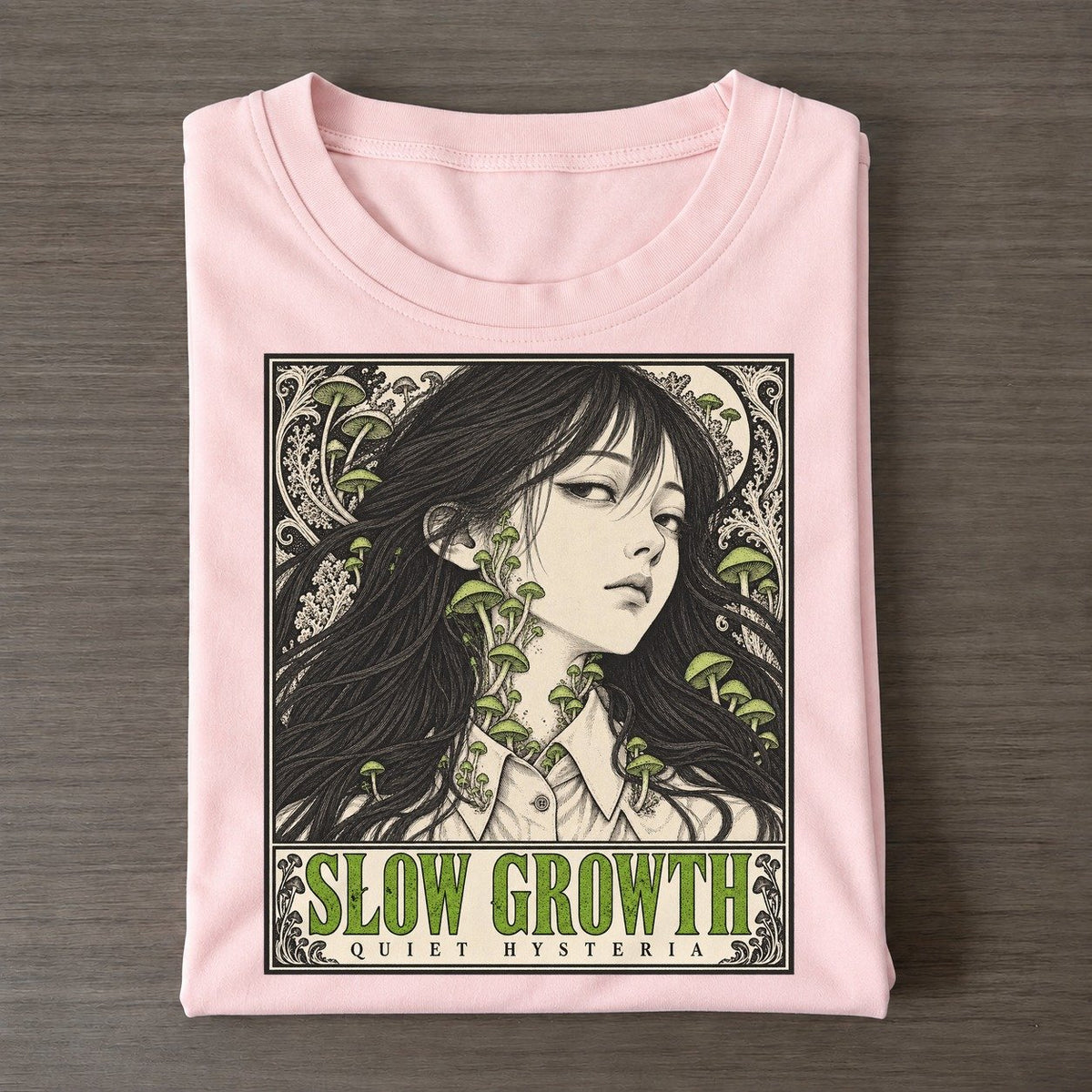 Slow Growth Quiet Hysteria Classic T-shirt – Pink