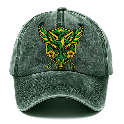 Jamaica Minimal Emblem Country Logos Classic Cap – Forest Mist