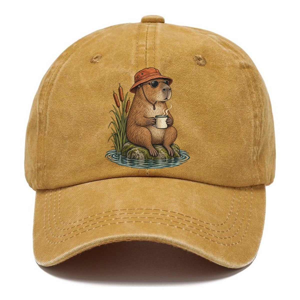 Capybara Soak Slow Camp Club Classic Cap – Golden Harvest