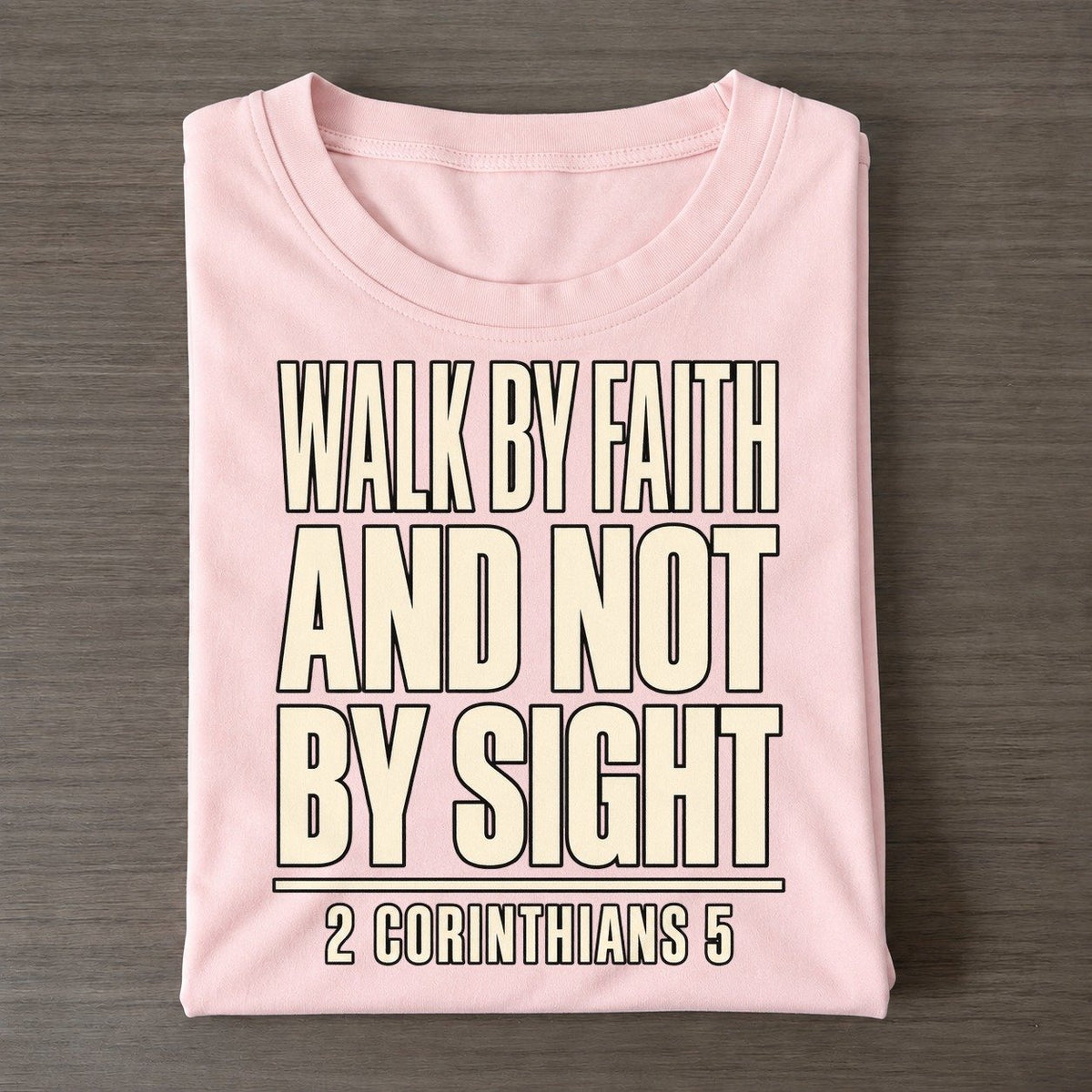 Walk By Faith And Plain Gospel Classic T-shirt – Pink