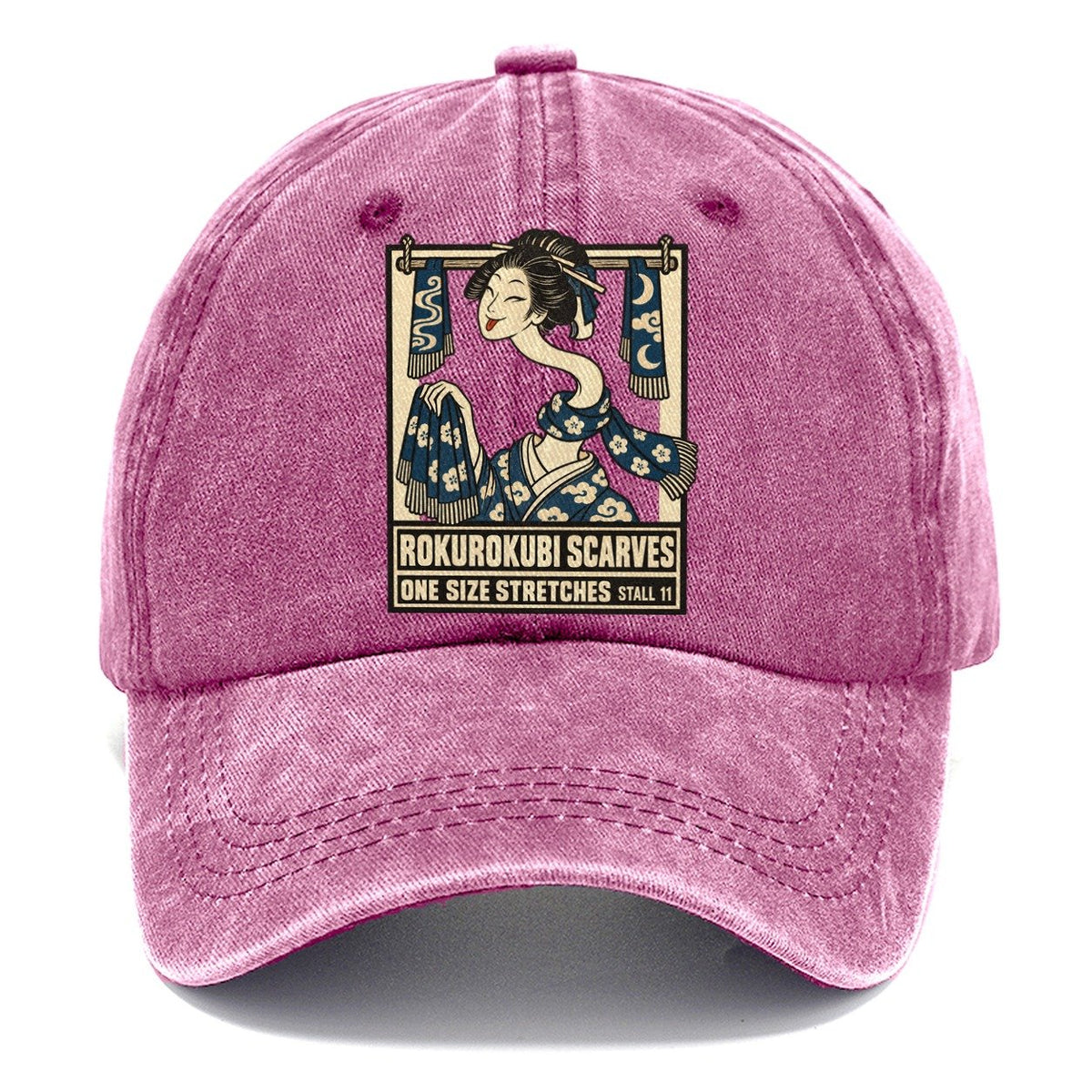 Rokurokubi Scarves Yokai Night Market Classic Cap – Dusty Rose