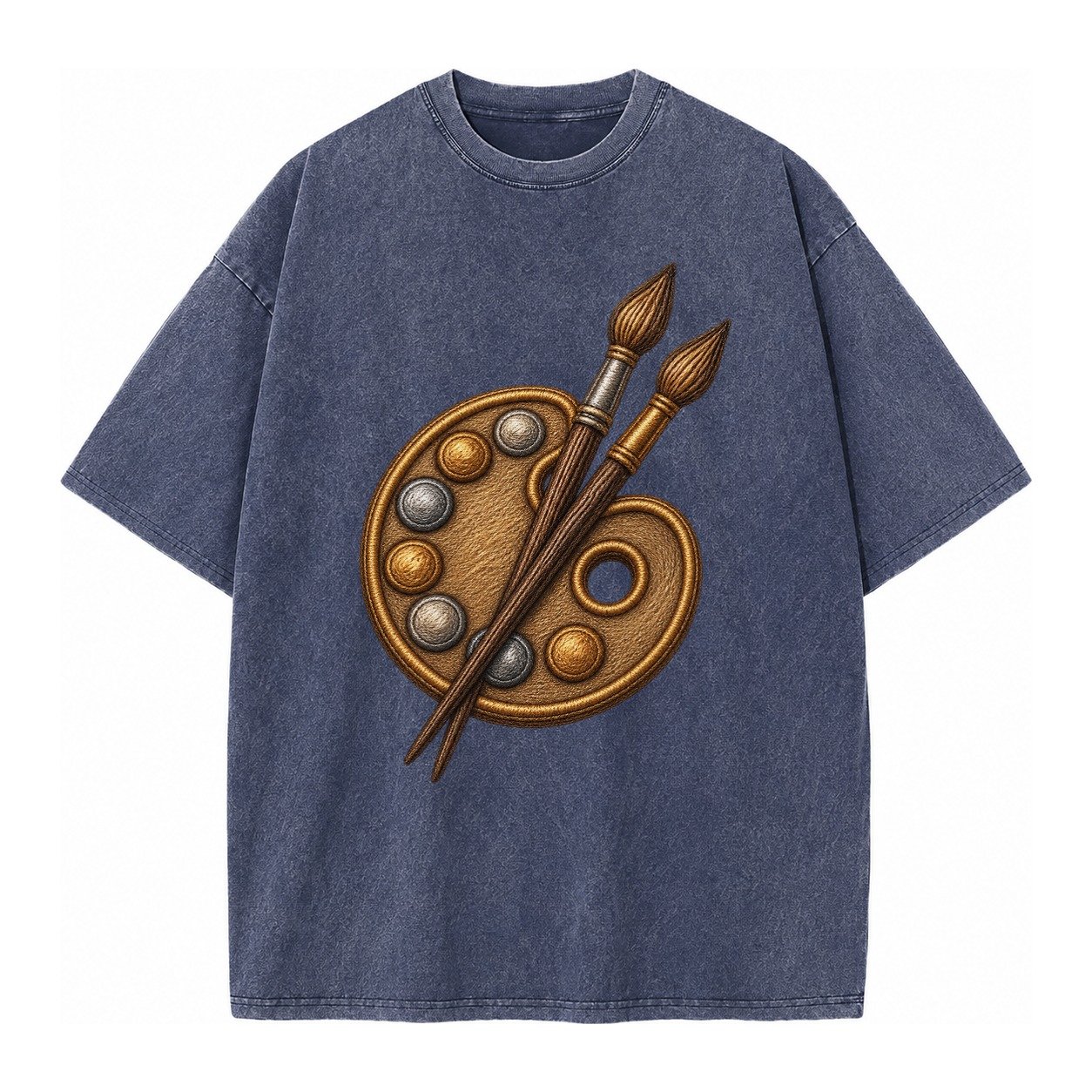 Artist Palette Vintage T-shirt – Blue