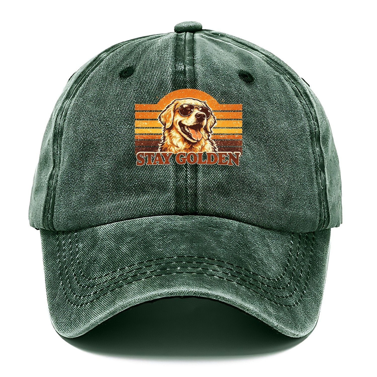 Stay Golden Retriever Classic Cap – Forest Mist