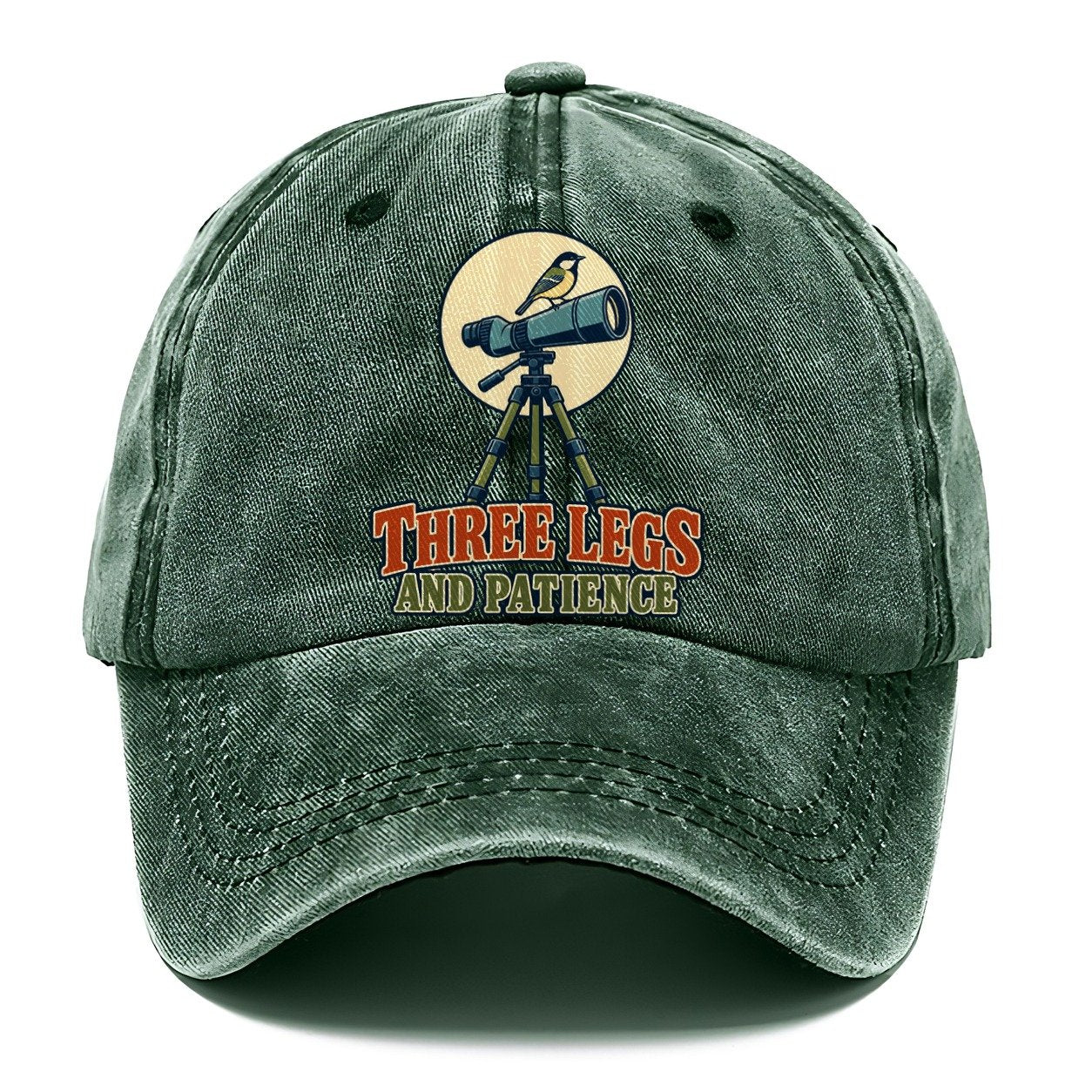 Three Legs And Patience Birdwatching Classic Cap – Forest Mist