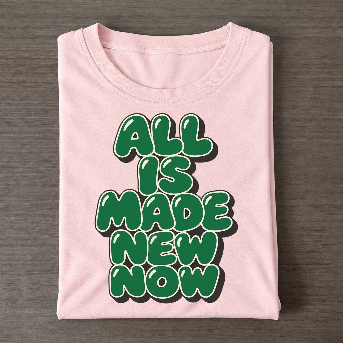 All Is Made New Now Sunday Puff Classic T-shirt – Pink