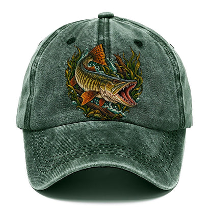 Muskie Ambush Fishing Club Classic Cap – Forest Mist