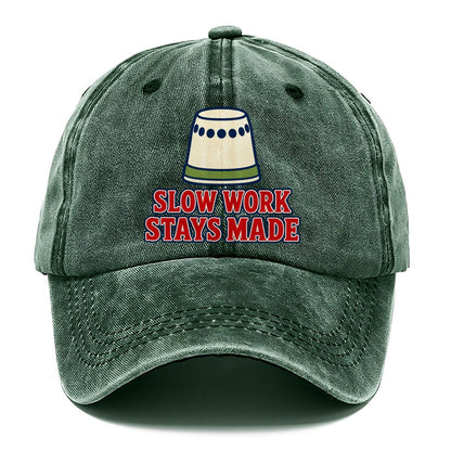 Slow Work Stays Made And Needlework Classic Cap – Forest Mist