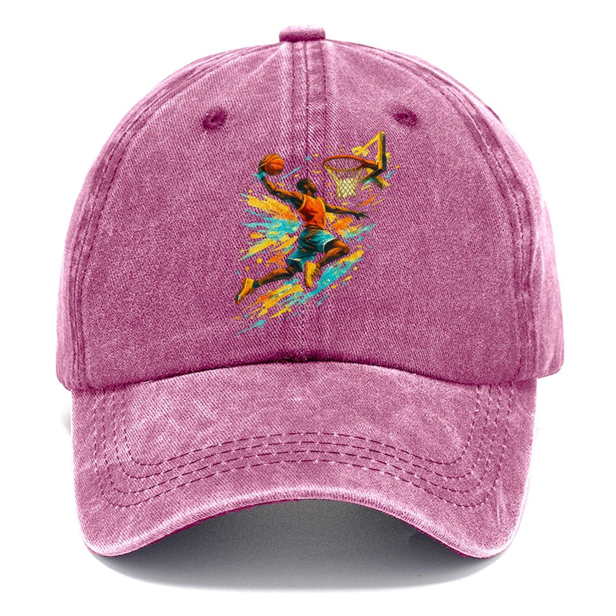 Basketball Dunk Silhouette Classic Cap – Dusty Rose
