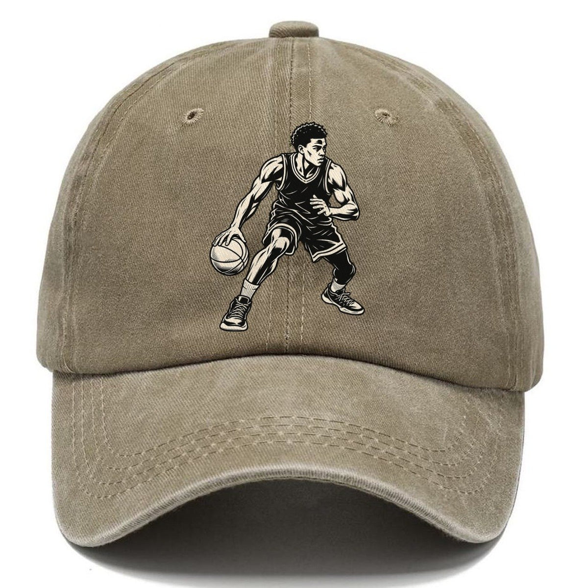 Basketball Low Crossover Global Sports Ink Figures Classic Cap – Warm Sand