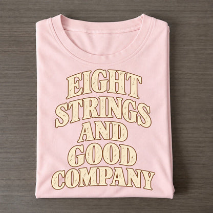 Eight Strings And Good Company Pastimes Companions Classic T-shirt – Pink