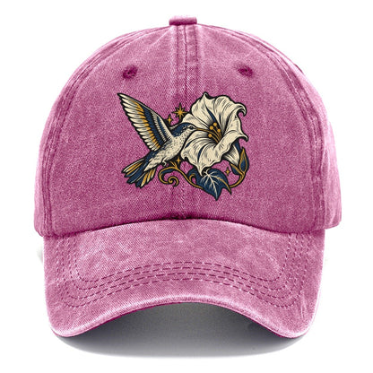 Hummingbird Night Flower Sundown Familiars Classic Cap – Dusty Rose
