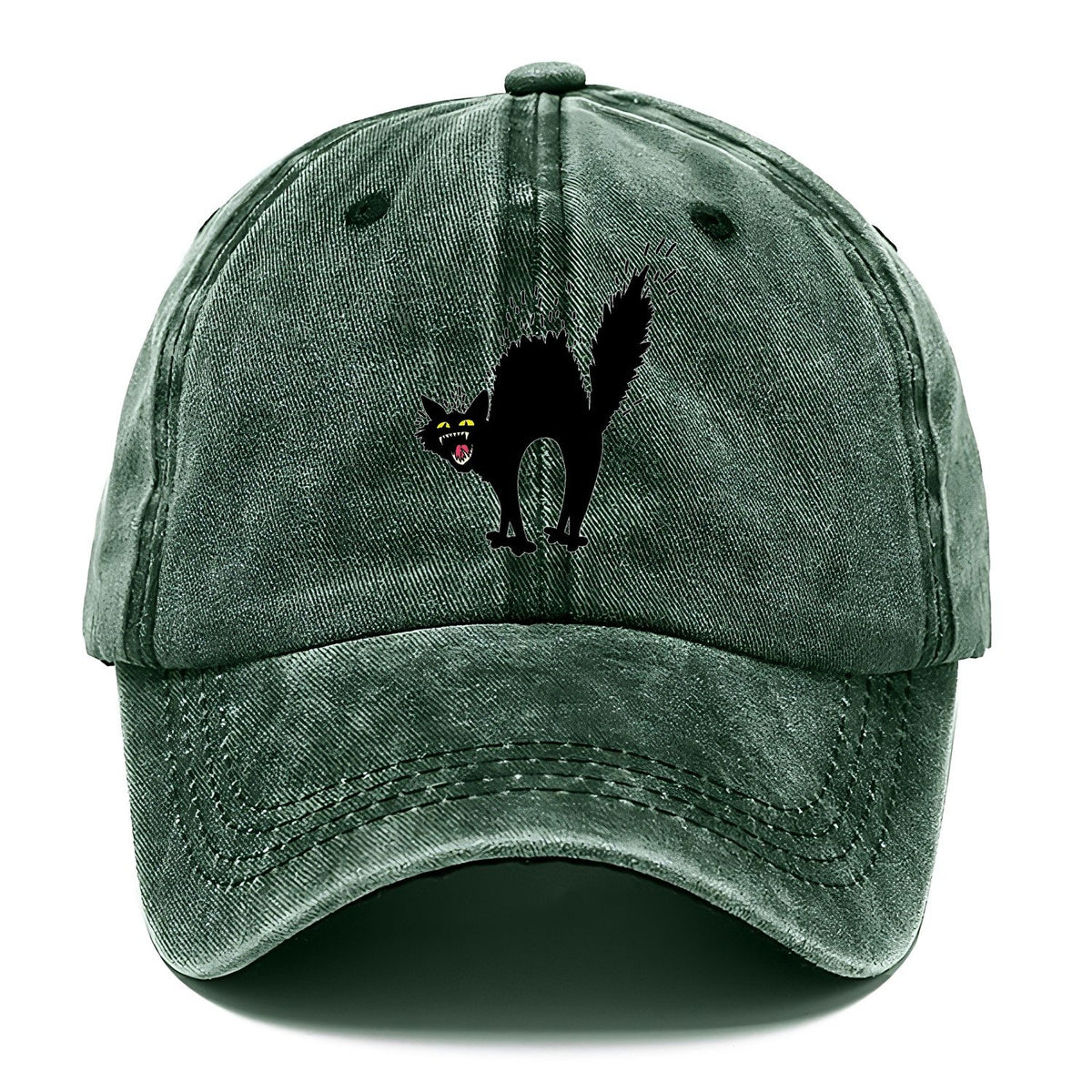 Black Cat Hiss Classic Cap – Forest Mist