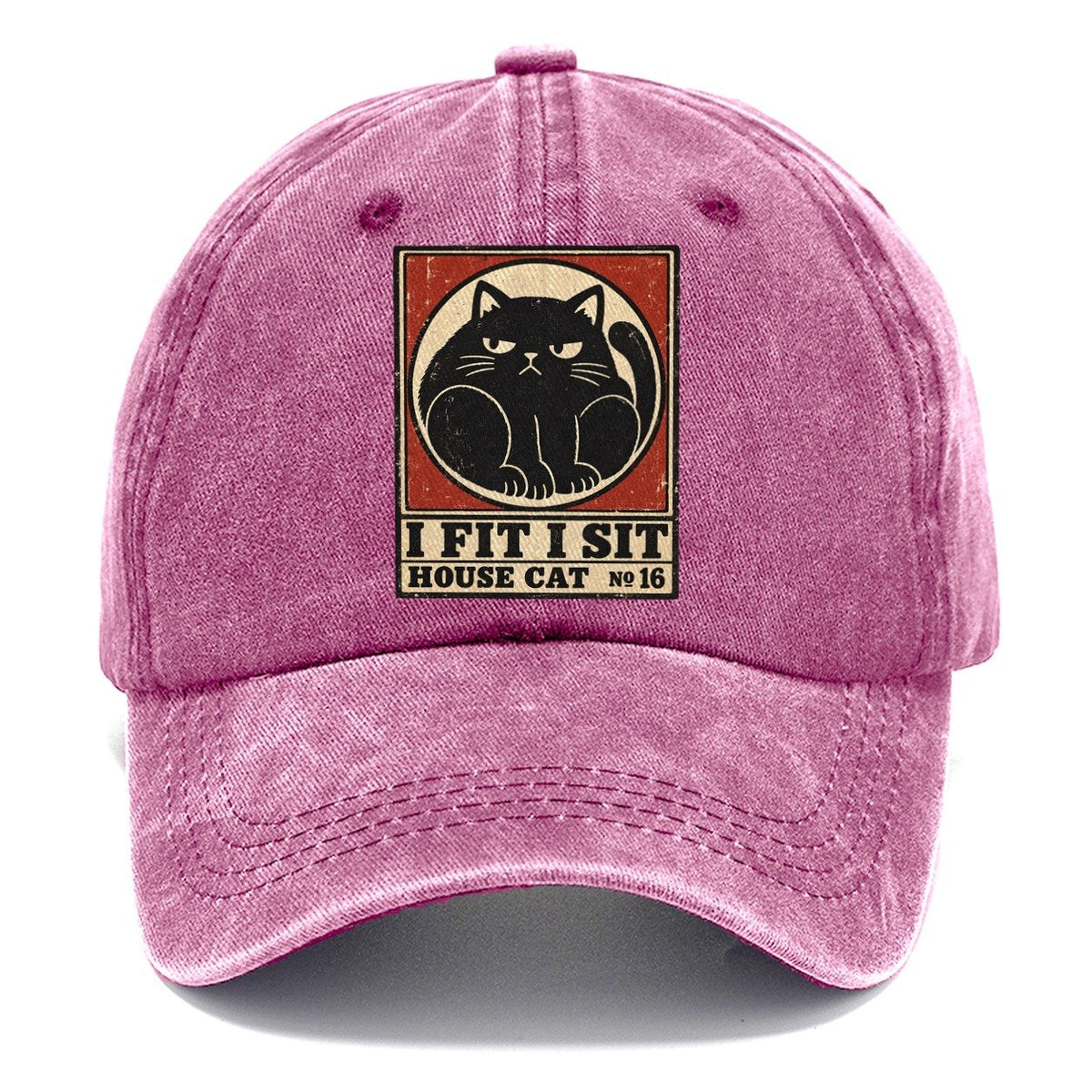 I Fit I Sit Neko Says No Classic Cap – Dusty Rose