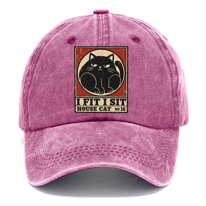 I Fit I Sit Neko Says No Classic Cap – Dusty Rose