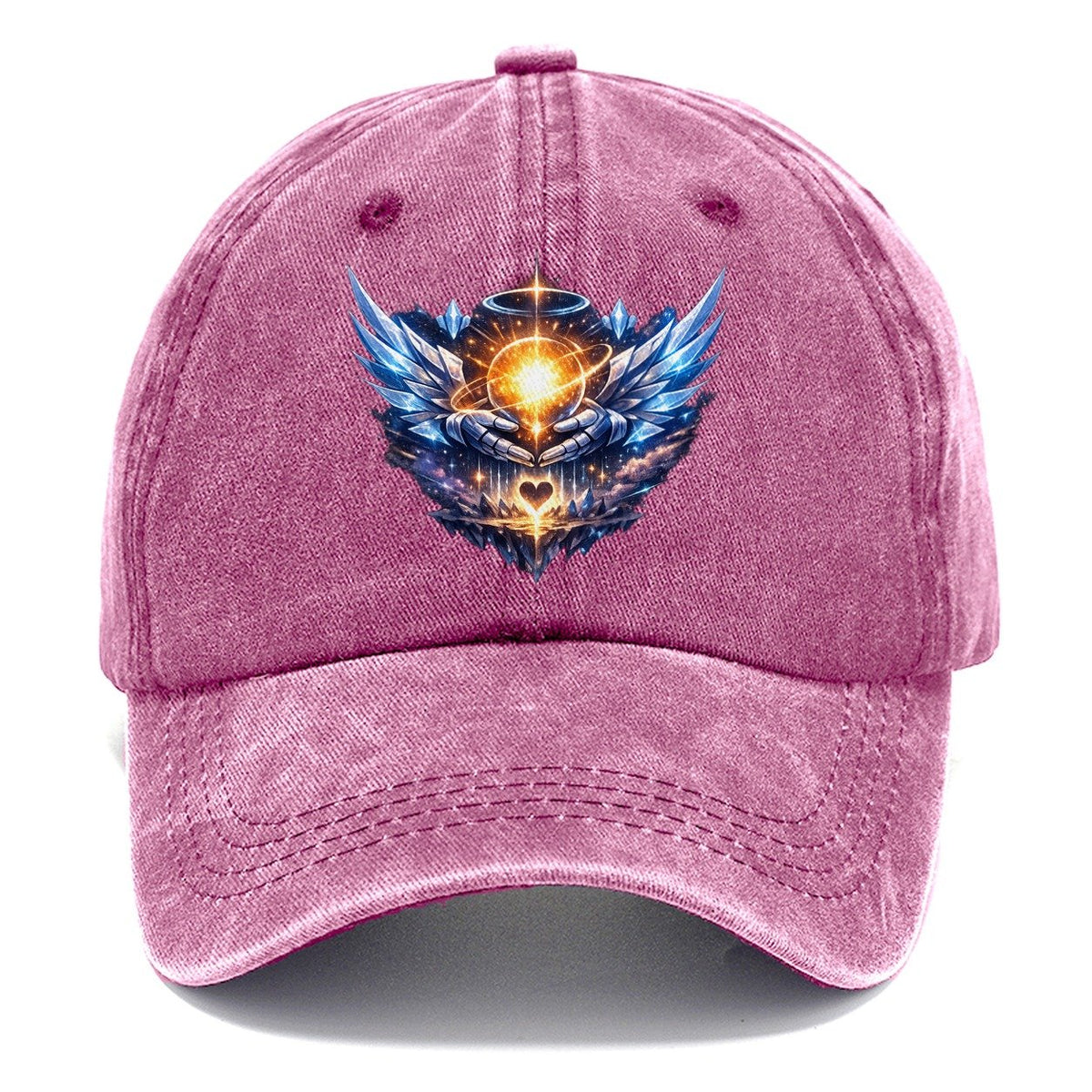 Robotic Hands Glowing Orb Classic Cap – Dusty Rose