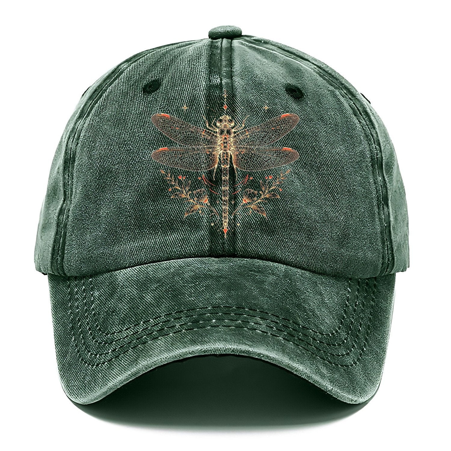 White Dragonfly Classic Cap – Forest Mist