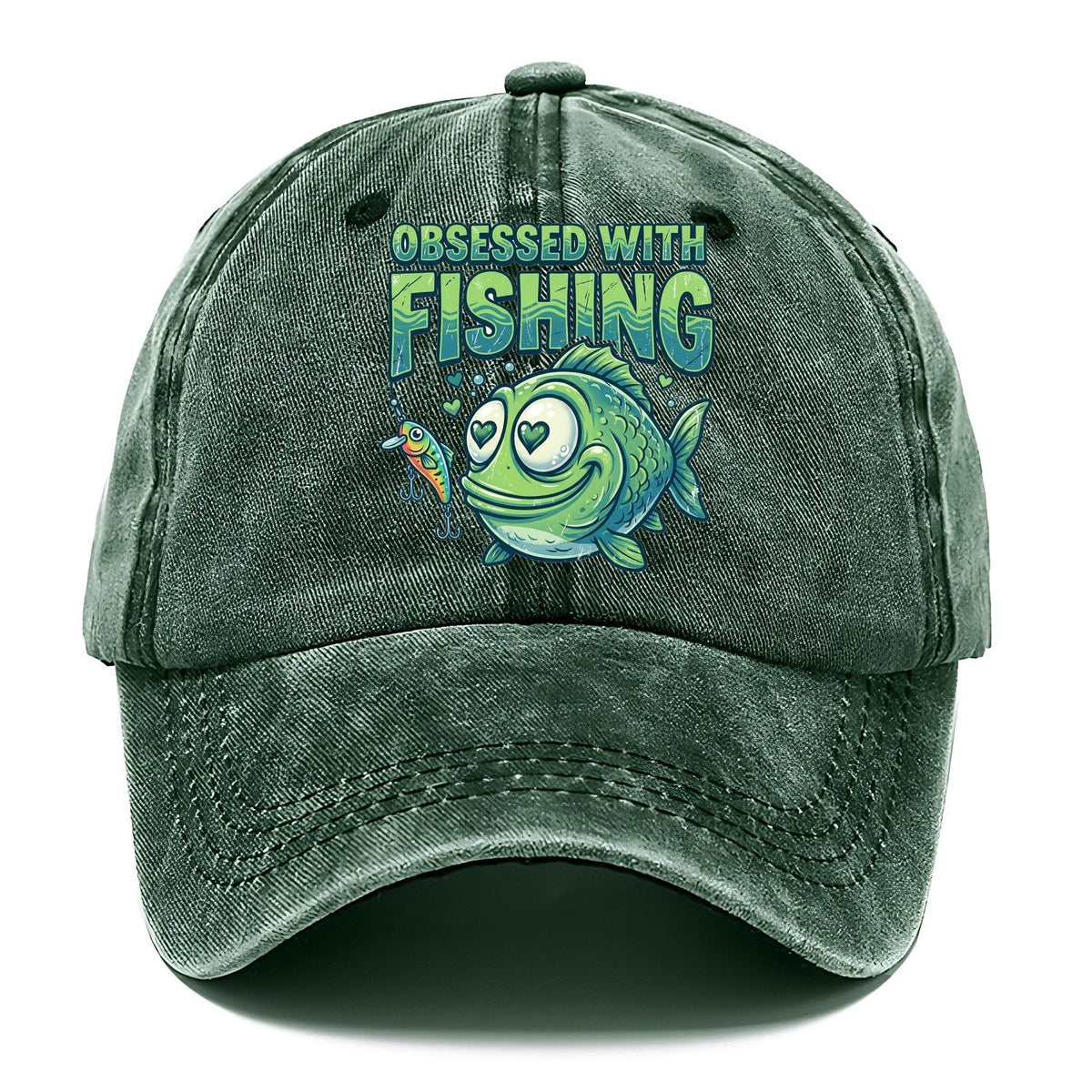 Obsessed With Fishing Classic Cap – Forest Mist