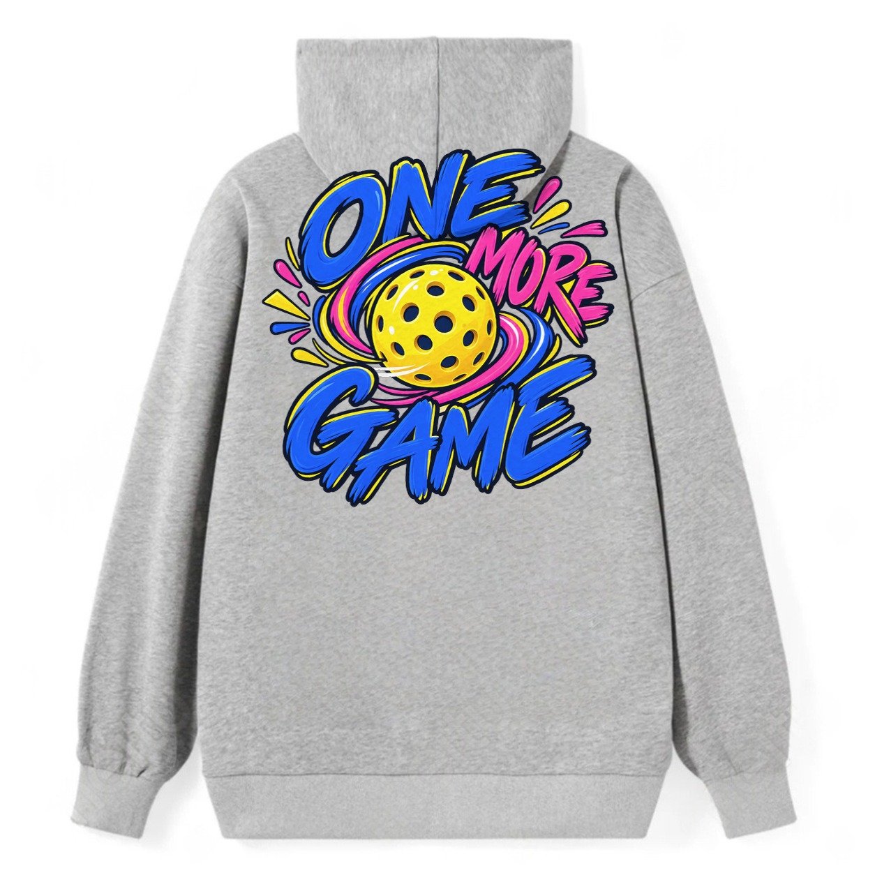 One More Game Pickleball Life Classic Pullover Hoodie – Grey