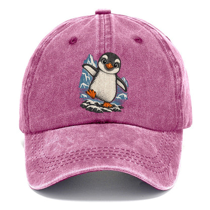 Baby Penguin on Iceberg Classic Cap – Dusty Rose