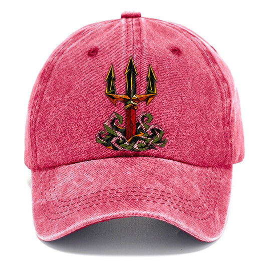 Neptune Raises His Trident Classic Cap – Pomegranate Blush