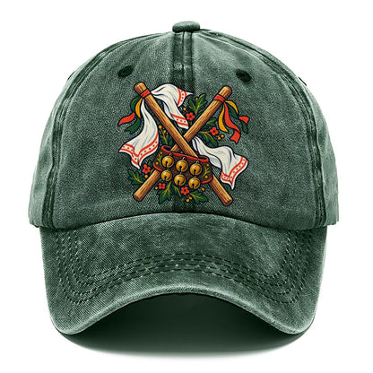 Morris Dance Bells Sticks And Handkerchiefs Uk Culture Heritage Classic Cap – Forest Mist