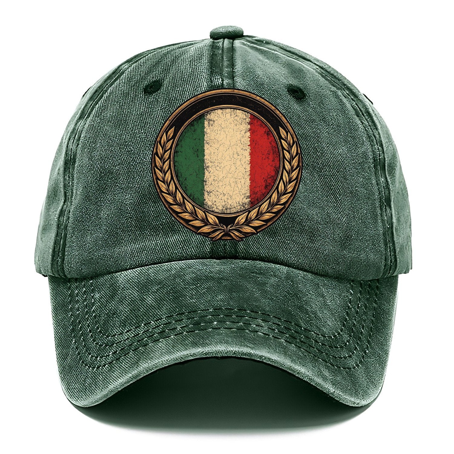 Italian Crest Classic Cap – Forest Mist