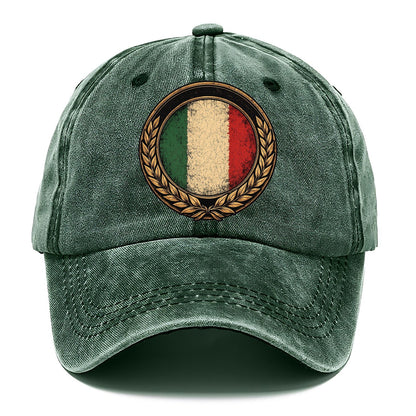 Italian Crest Classic Cap – Forest Mist
