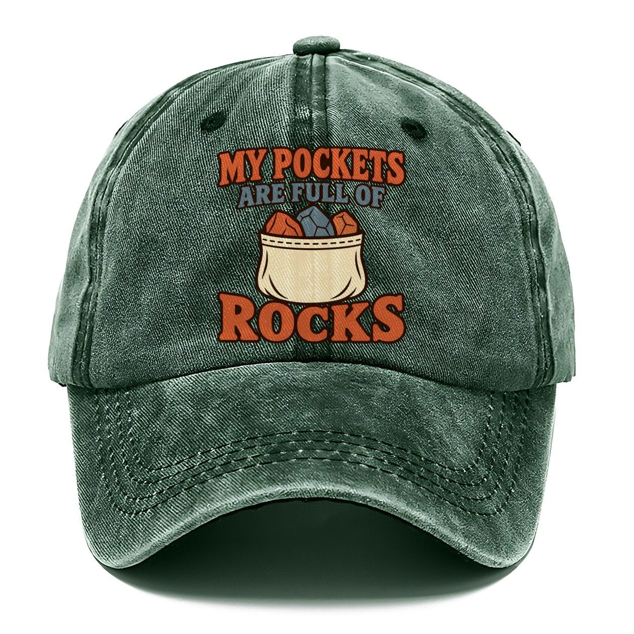Overfilled Rock Pockets Rocks And Minerals Classic Cap – Forest Mist