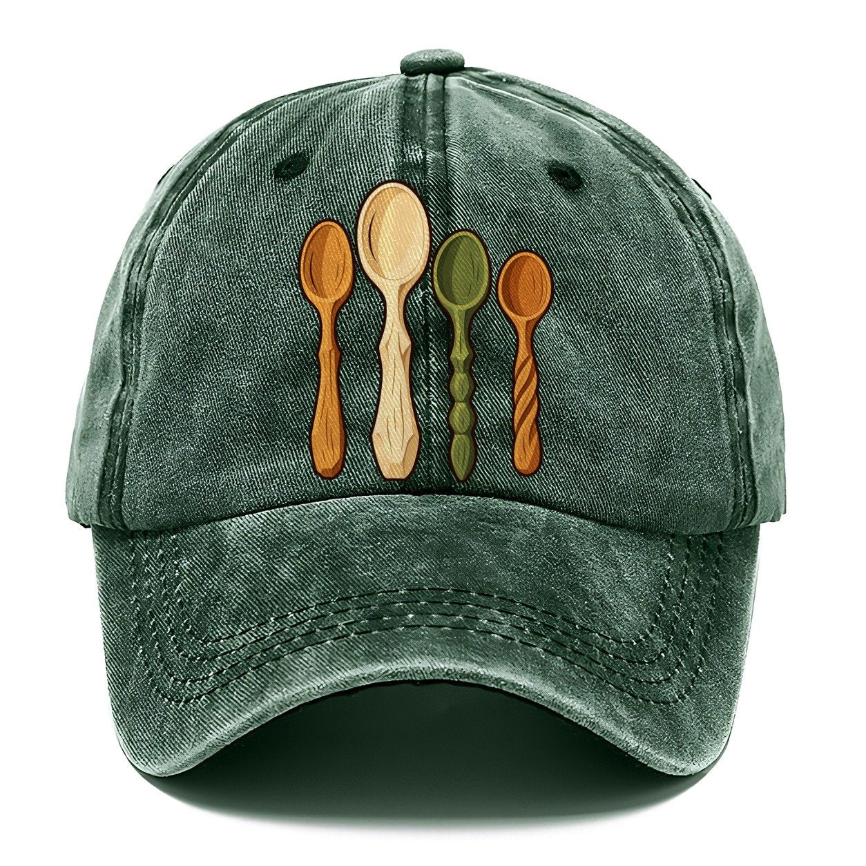 Carved Spoon Collection Woodworking Classic Cap – Forest Mist