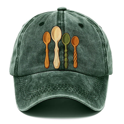 Carved Spoon Collection Woodworking Classic Cap – Forest Mist