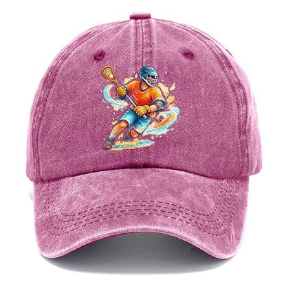 Lacrosse Player Cradling Stick Classic Cap – Dusty Rose