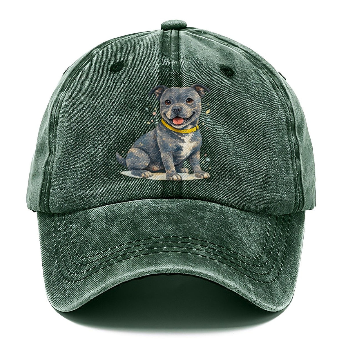 Staffordshire Bull Terrier Opposite Classic Cap – Forest Mist