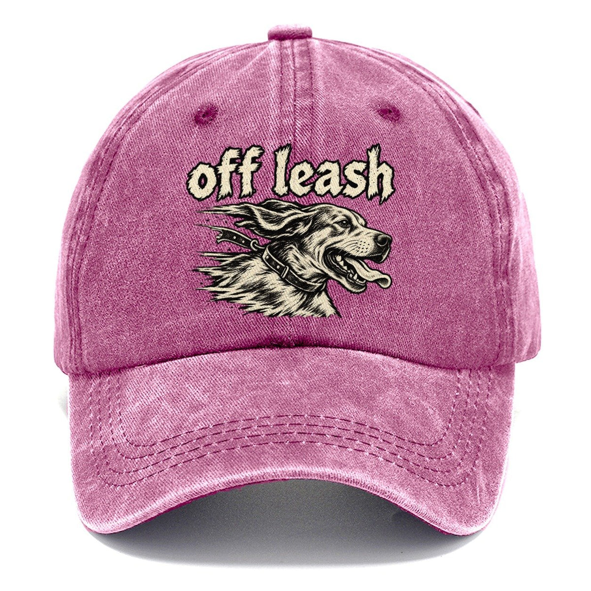 A Sprinting Hound S Head And Shoulders In Profile Bark For Me Classic Cap – Dusty Rose