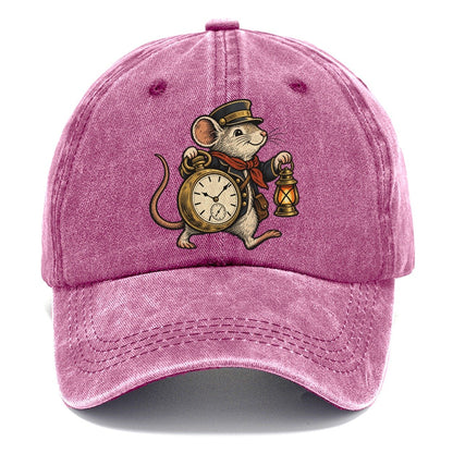 Mouse Train Conductor Sundown Familiars Classic Cap – Dusty Rose
