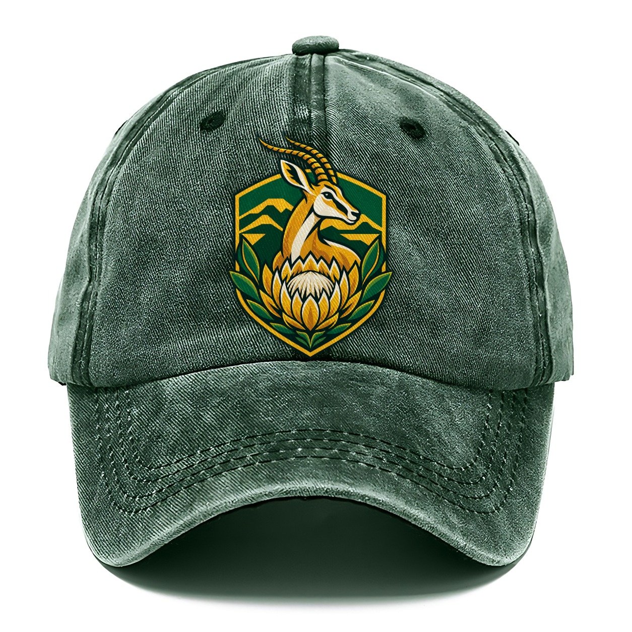 South Africa Minimal Emblem Country Logos Classic Cap – Forest Mist
