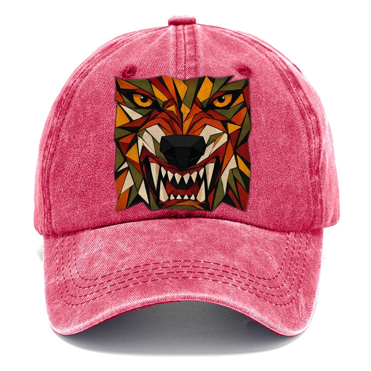 Wolf Snarl Close Up Classic Cap – Pomegranate Blush