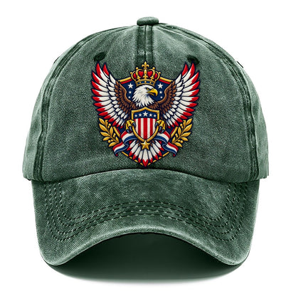 United States Heraldic Crest Country Logos Classic Cap – Forest Mist