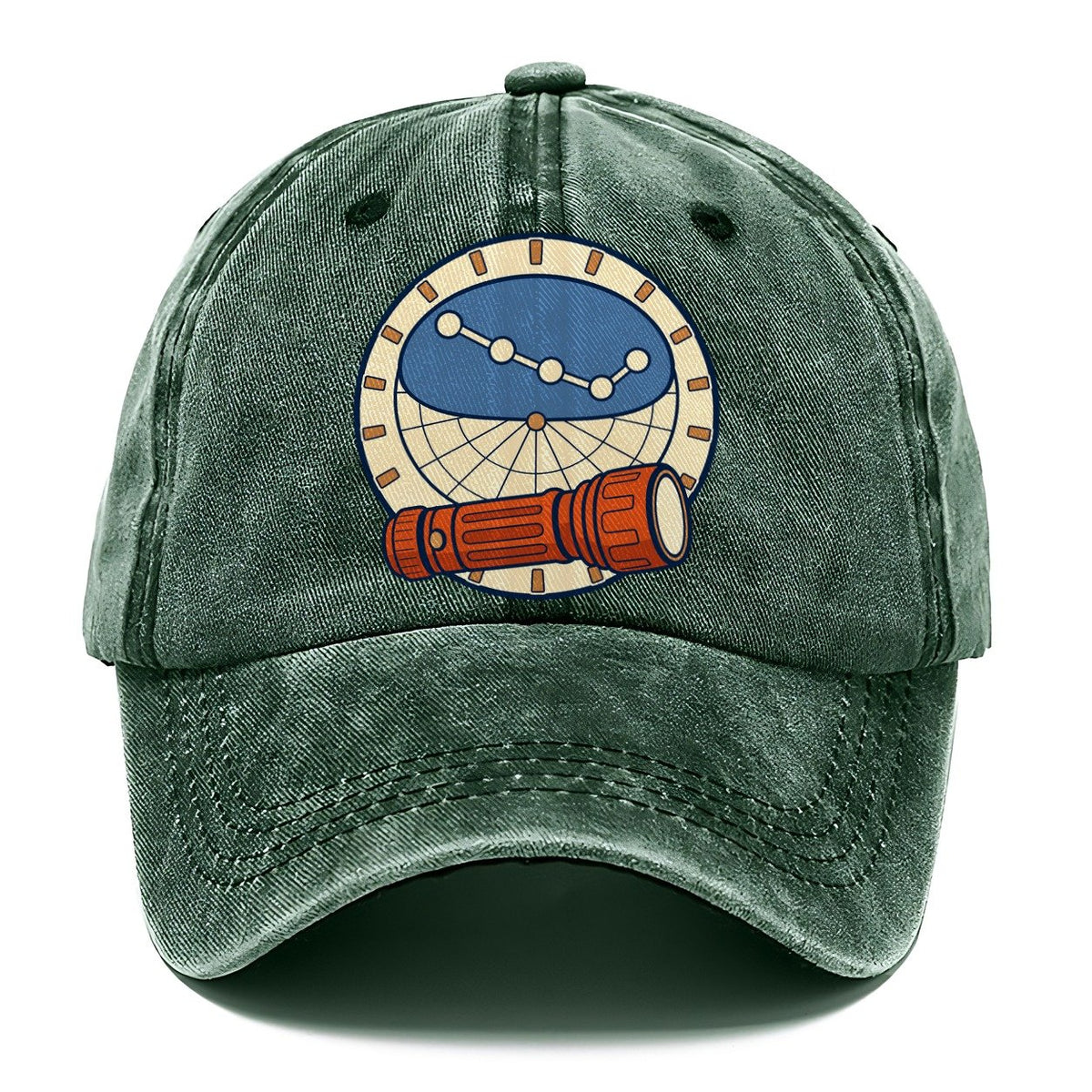 Red Torch And Planisphere Astronomy And Stargazing Classic Cap – Forest Mist