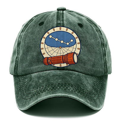 Red Torch And Planisphere Astronomy And Stargazing Classic Cap – Forest Mist