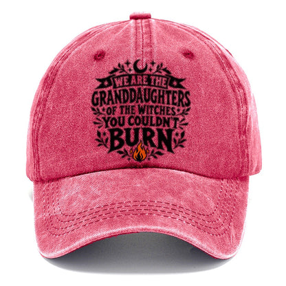 Granddaughters Of The Witches Slogan Witch Magic Classic Cap – Pomegranate Blush