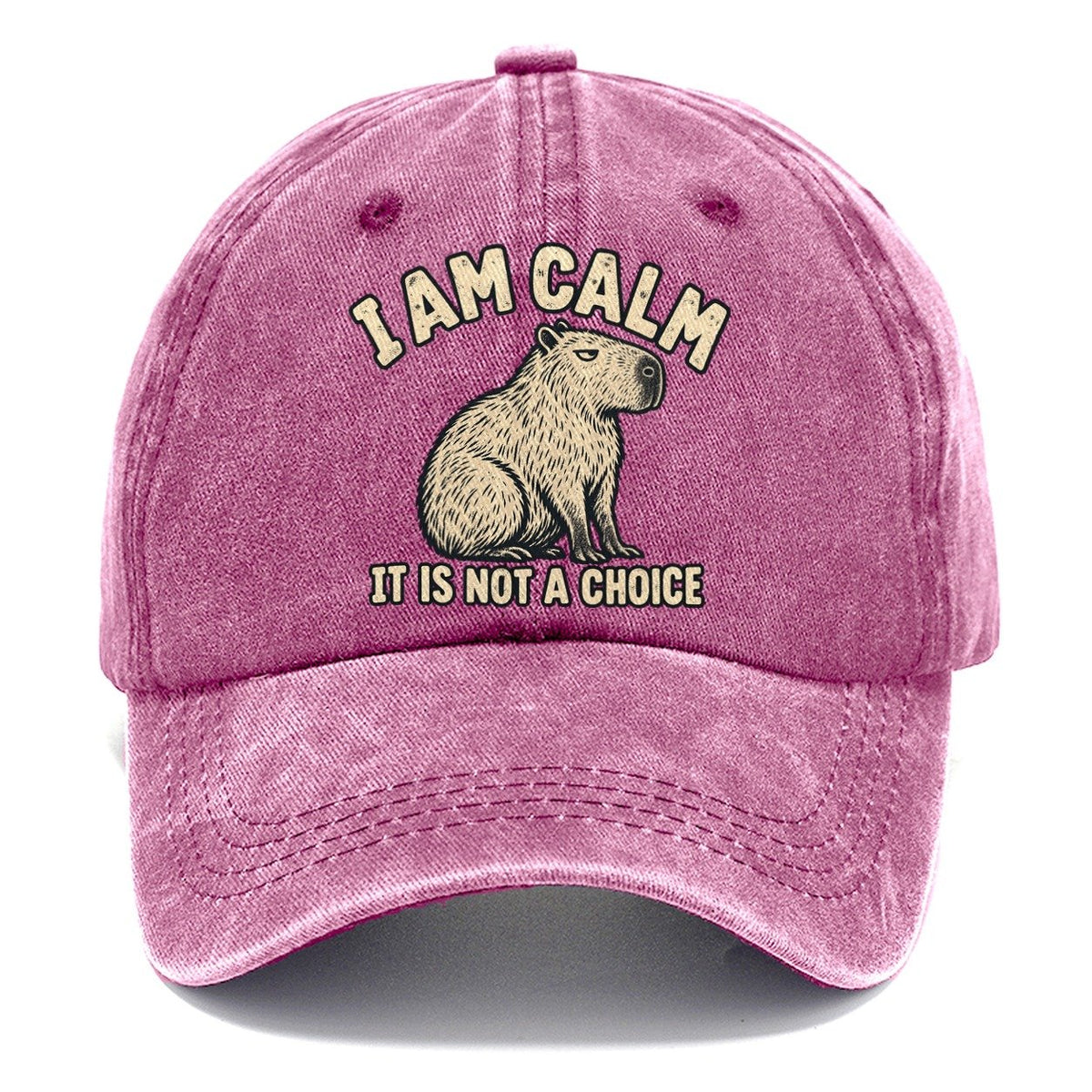 Capybara Not A Choice No Worm Club Classic Cap – Dusty Rose