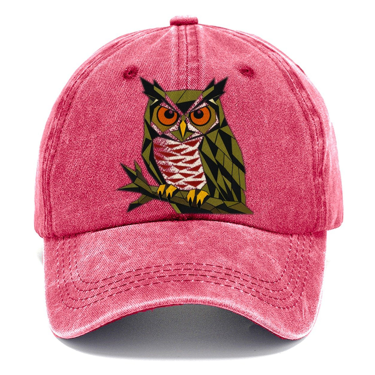 Great Horned Owl Perch Classic Cap – Pomegranate Blush