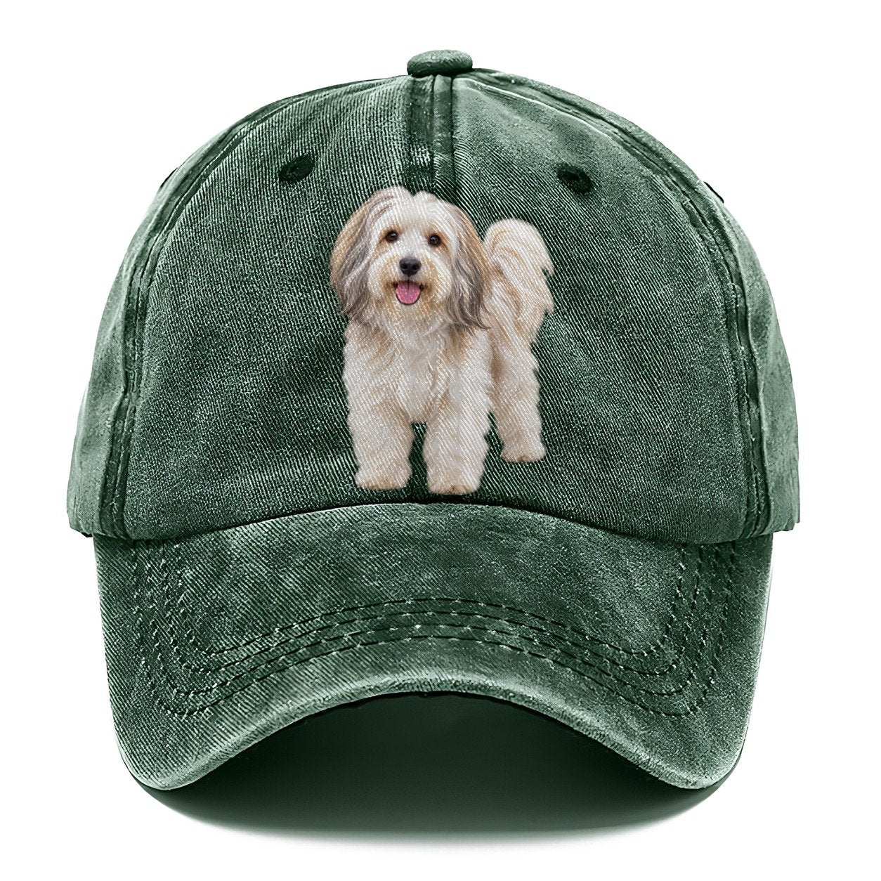 Havanese Standing Top Breeds Classic Cap – Forest Mist