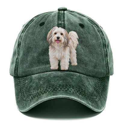 Havanese Standing Top Breeds Classic Cap – Forest Mist