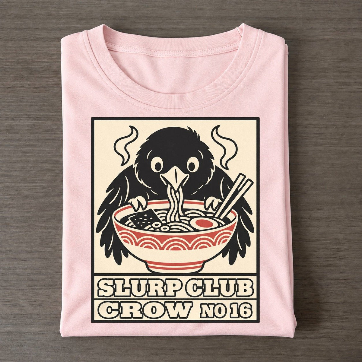 Crow Leftovers Slurp Club Classic T-shirt – Pink