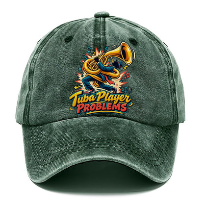 Tuba Player Problems Music Instruments Classic Cap – Forest Mist