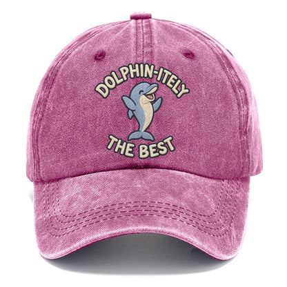 Dolphin Animal Puns Classic Cap – Dusty Rose