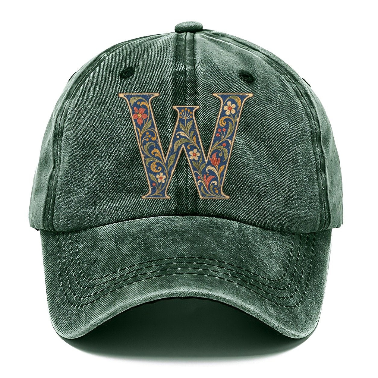 Wildflower W Monogram Classic Cap – Forest Mist