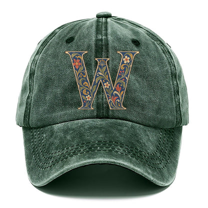 Wildflower W Monogram Classic Cap – Forest Mist