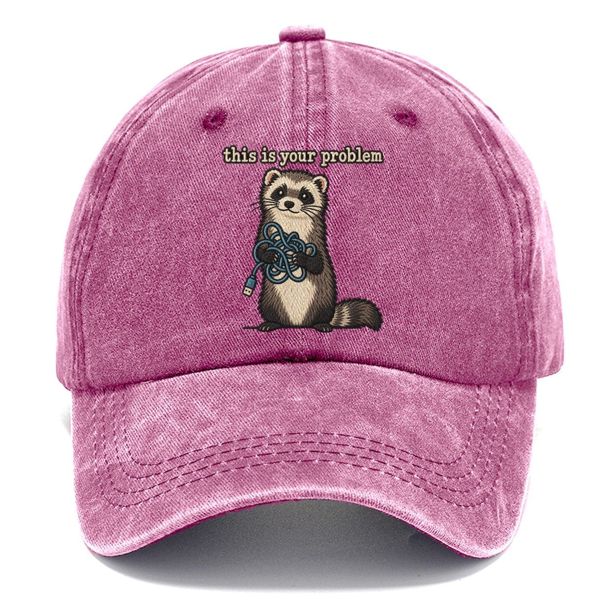This Is Your Problem Strongly Worded Classic Cap – Dusty Rose